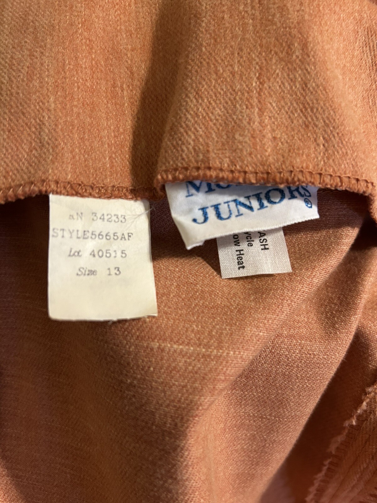 Vintage 70s Modern Juniors Denim Velvet Suit Set Church Wear 3 Piece Pioneer