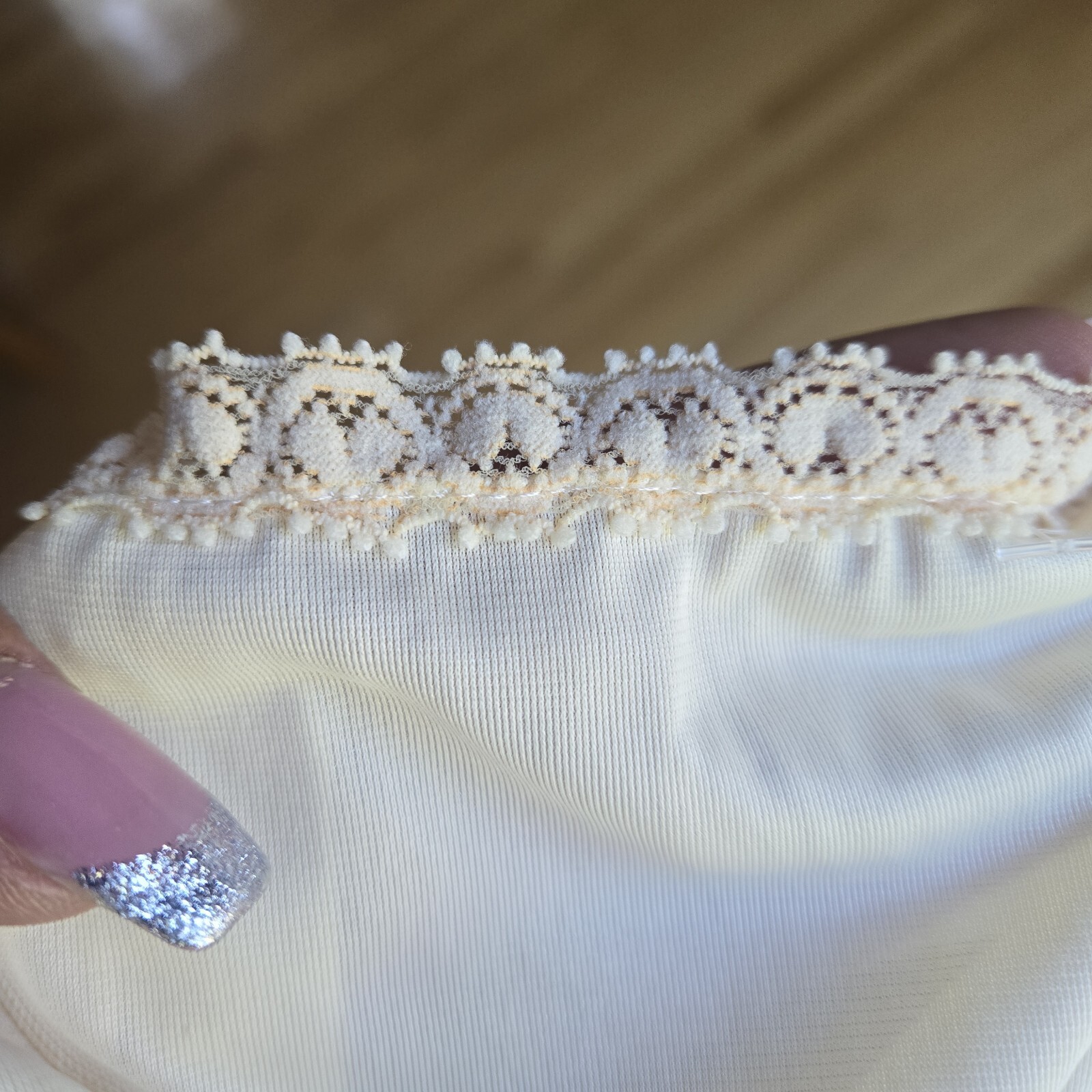 Wondermaid Slip Dress Lingerie Lacy Ivory Non Cling Sz 36 Union Made