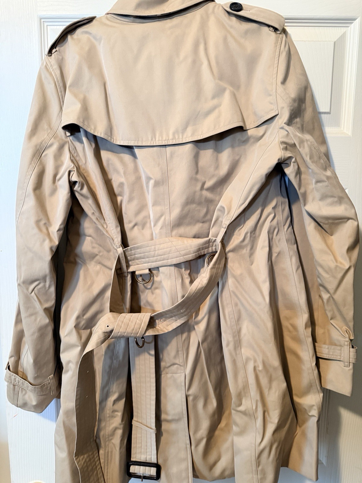 Burberry Kensington Heritage Trench Coat Honey US 16 EU 50 Made in England NWT