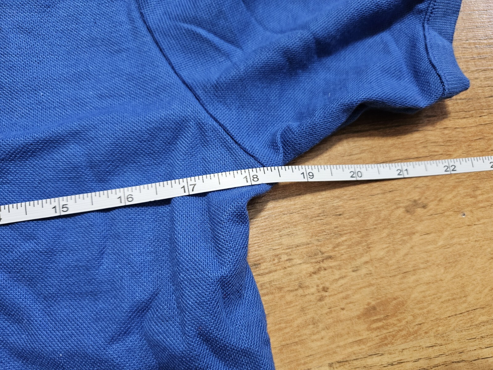 vintage 1970s ACTIVEWEAR by SEARS slim medium cinched waist arms t-shirt blue