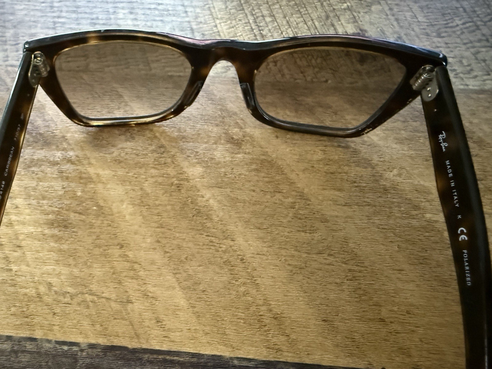 Ray-Ban RB 4148 Caribbean Vintage Sunglasses Tortoise Shell 710/57 3P Italy