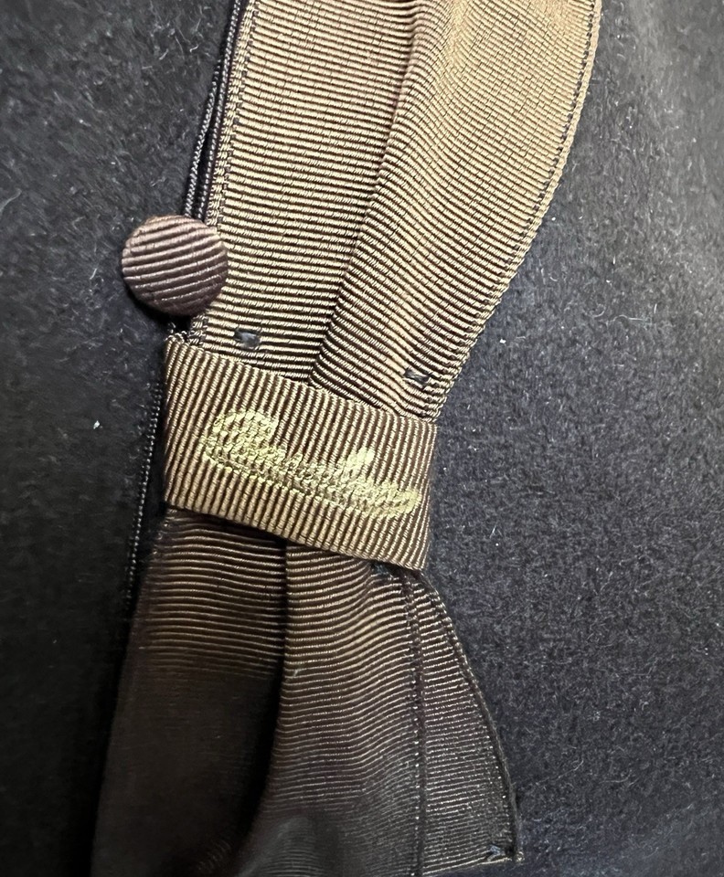Vintage Borsalino Qualità Superiore Fur Felt Fedora 7 5/8 Brown Italy