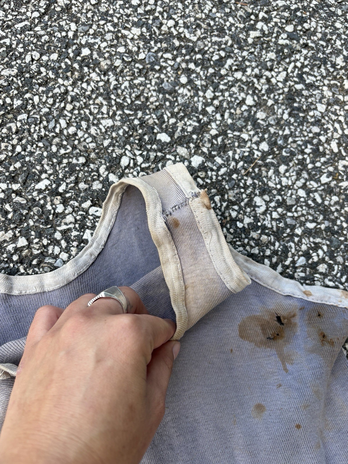 As-is Study Antique Stenciled “rental” Swimsuit 20s 30s Cotton Blend?
