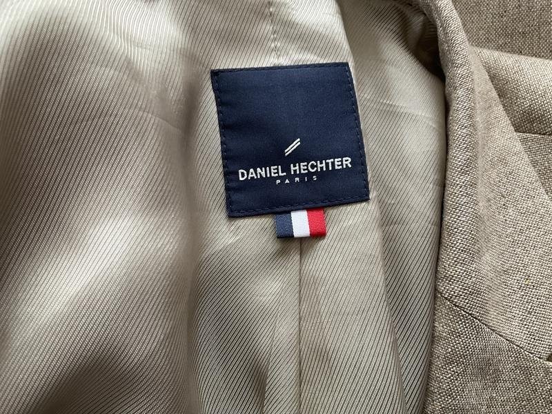 Men Daniel Hechter Beige Silk Blazer 46 / 3XL / 54