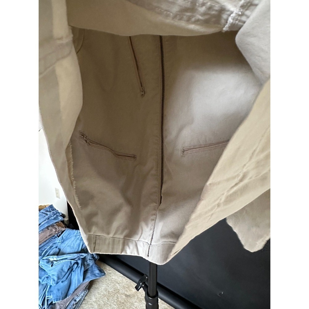 VINTAGE LL Bean Jacket Women Reg- Medium Khaki Coat Windbreaker Outdoor