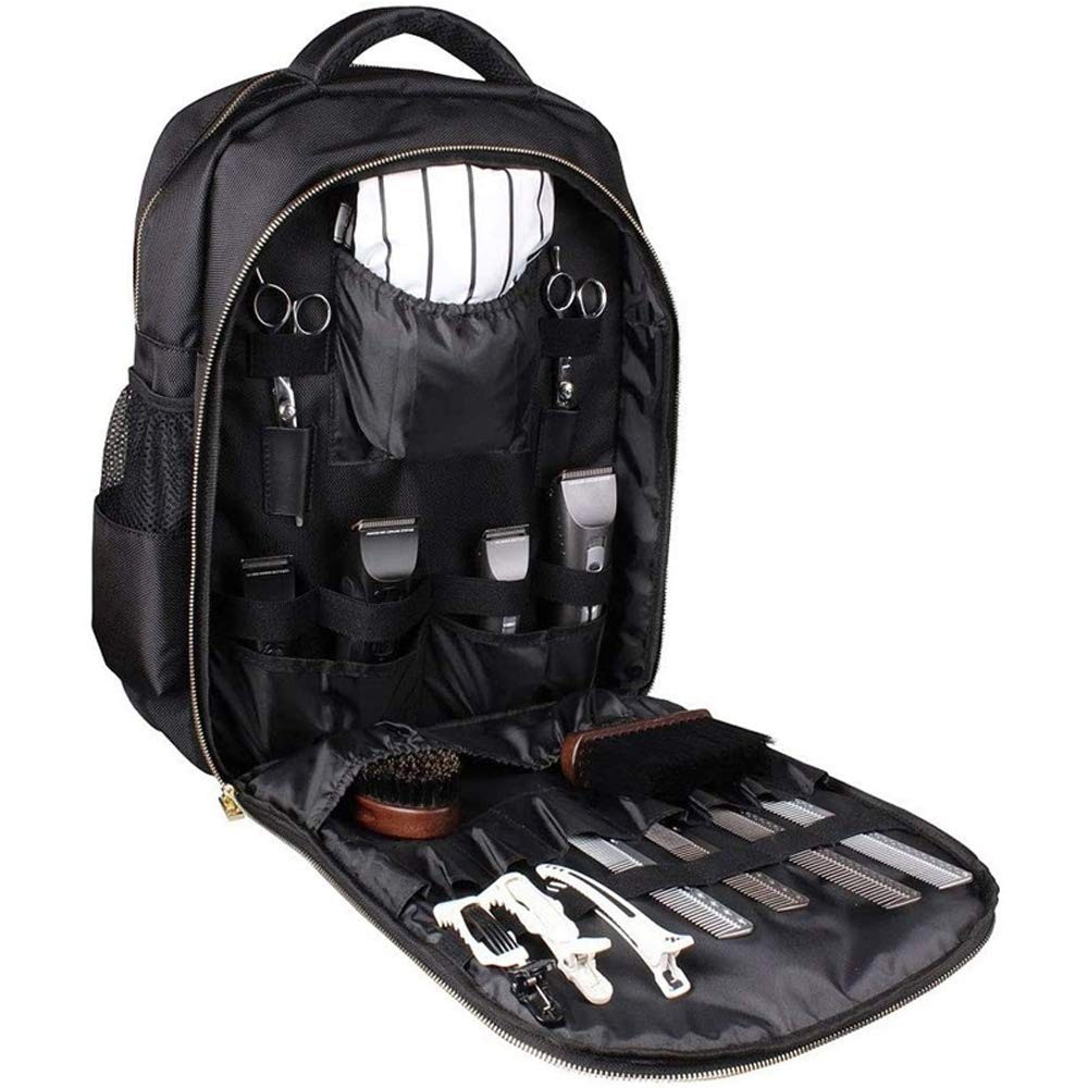 NIHANEH Barbers Bookbags for Clippers and 19 Inches, With Red White&blue Pu