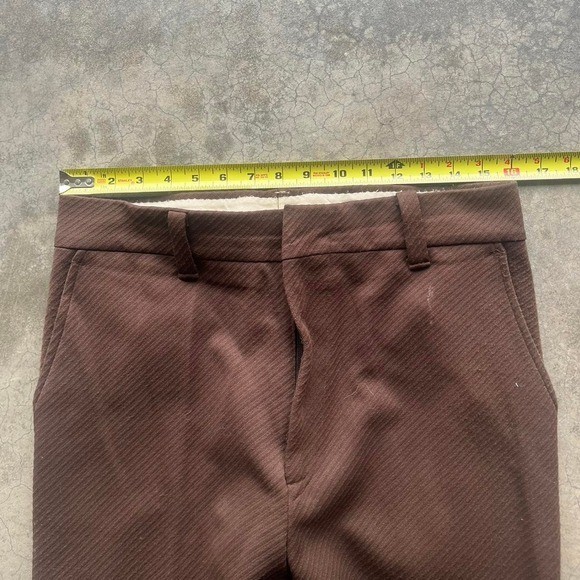 Vintage brown flared wide leg trouser pants 32″ waist