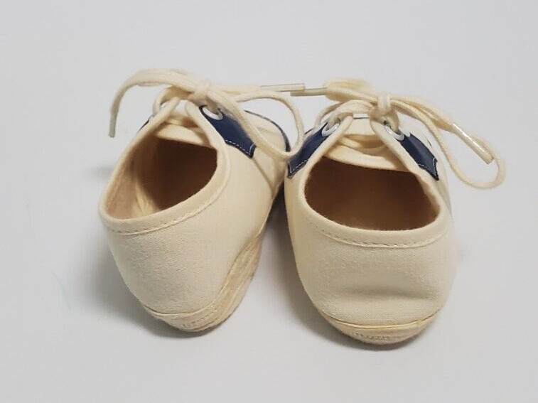 VTG Mrs Days Ideal Baby Crib Saddle Shoe Size 1 Style 30 Color Blue Original Box