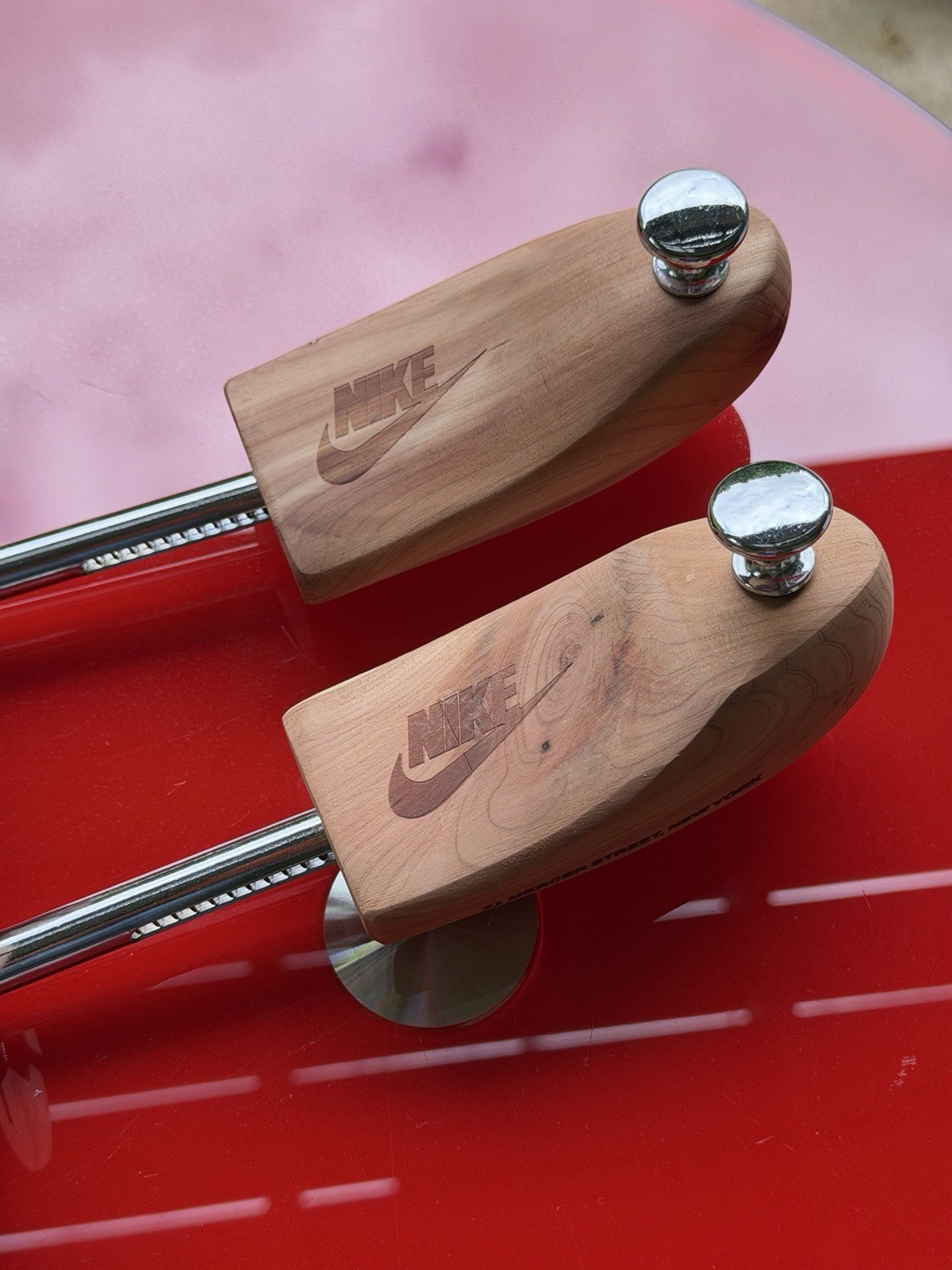 RARE 1990’s Vintage Nike Wooden Shoe Horn Set