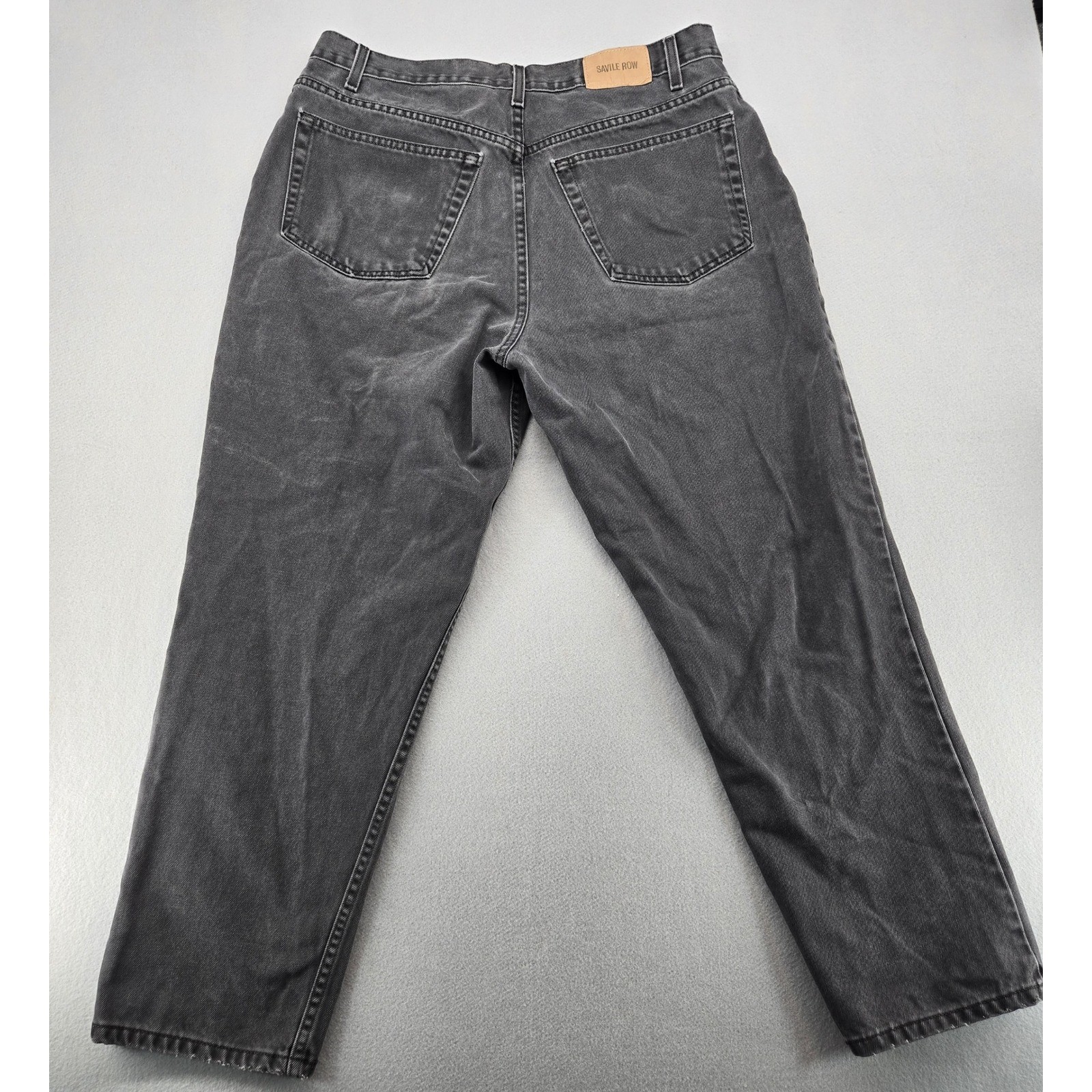 Savile Row Vintage Black High Rise Straight Leg Jeans 38×30 (Measures 37×28.5)