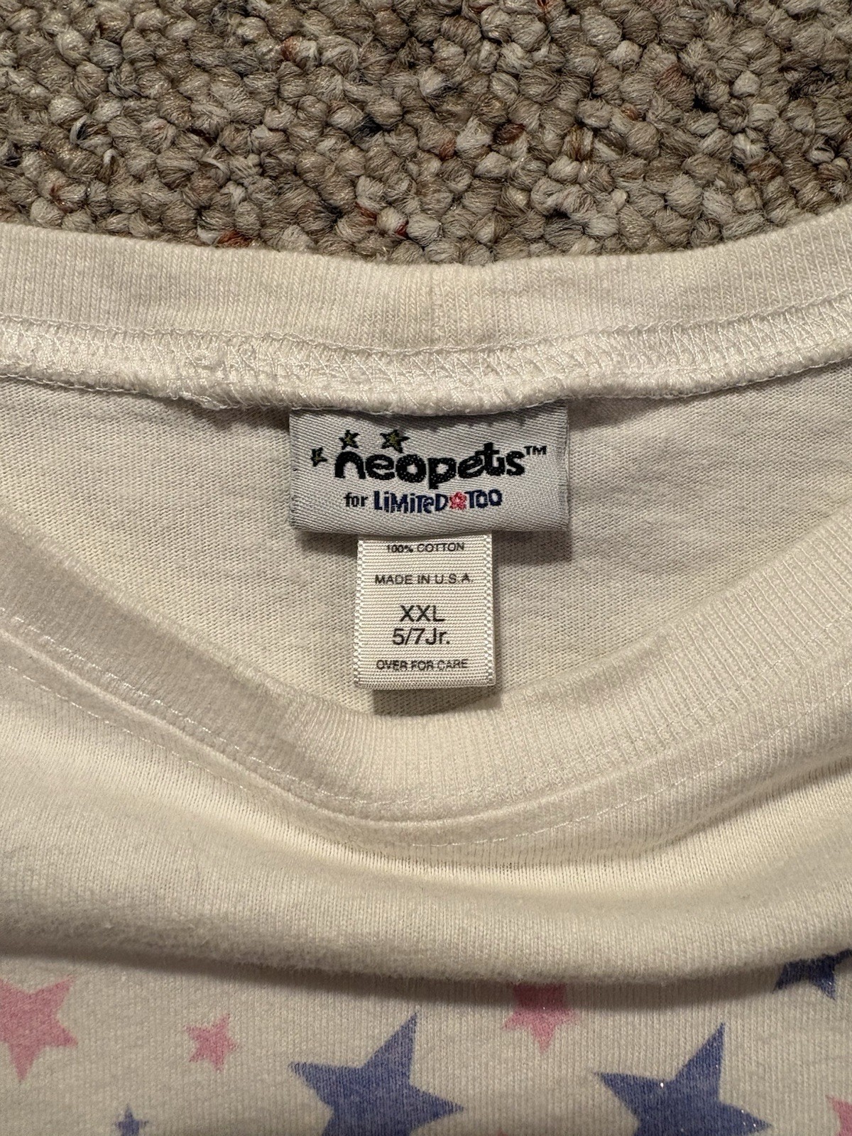 2002 Neo Pets For Limited Too Longsleeve Cartoon Promo Shirt. Size Youth XXL.