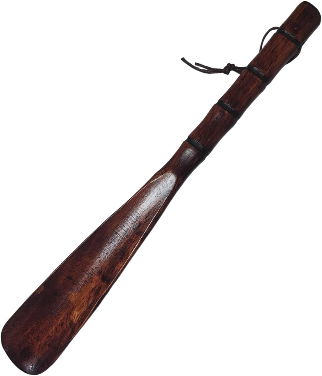 Long Handle Shoe Horn 12.5 Wooden Shoe Helper for Seniors Men Women