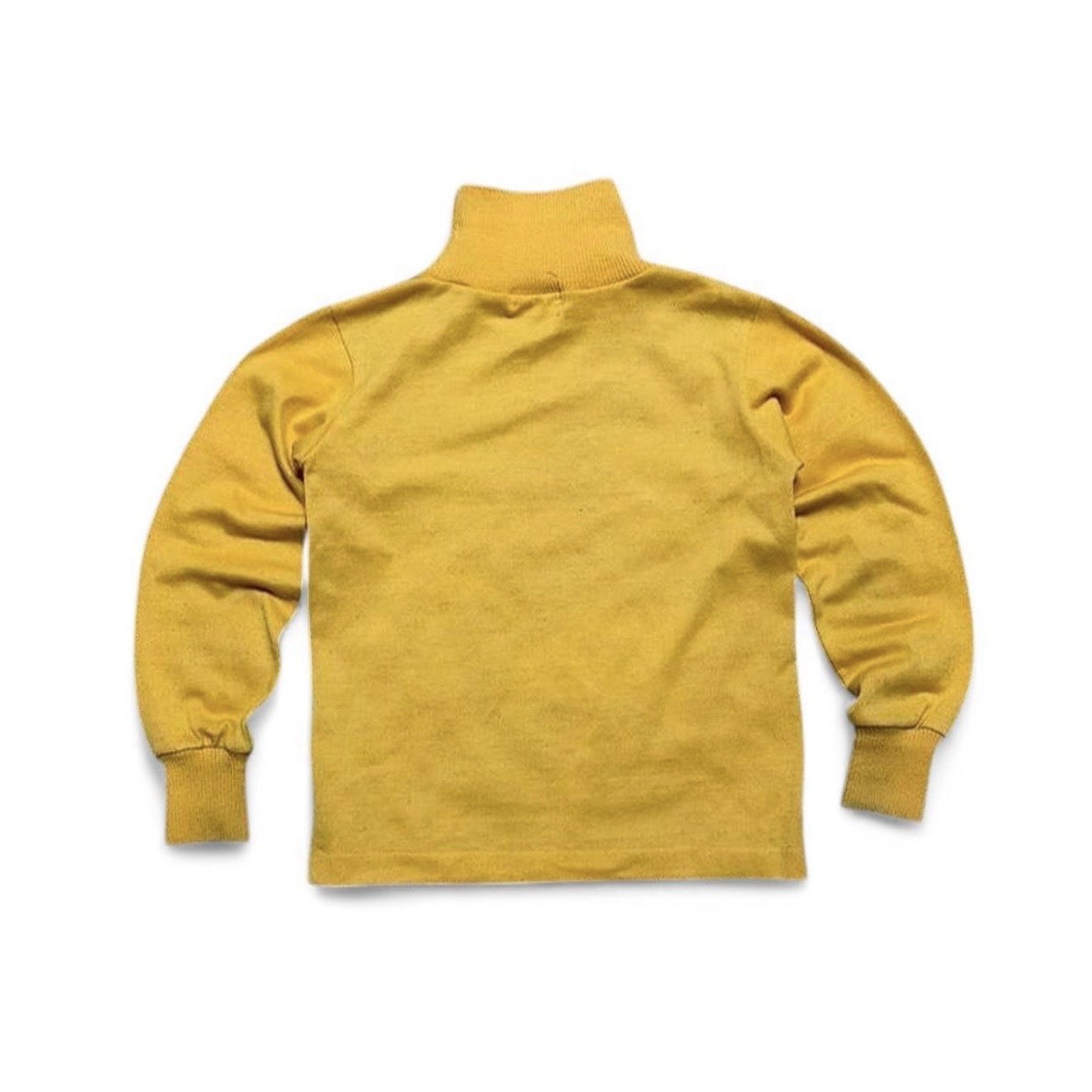 RARE VTG 70s HealthTex UFO Space Ship Yellow LS Mock Neck Shirt Boys 8 USA Made