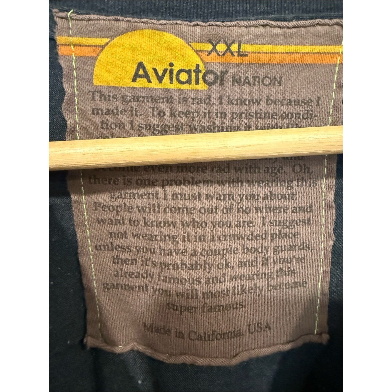 Aviator Nation rare Waterloo Day Party tee, XXL