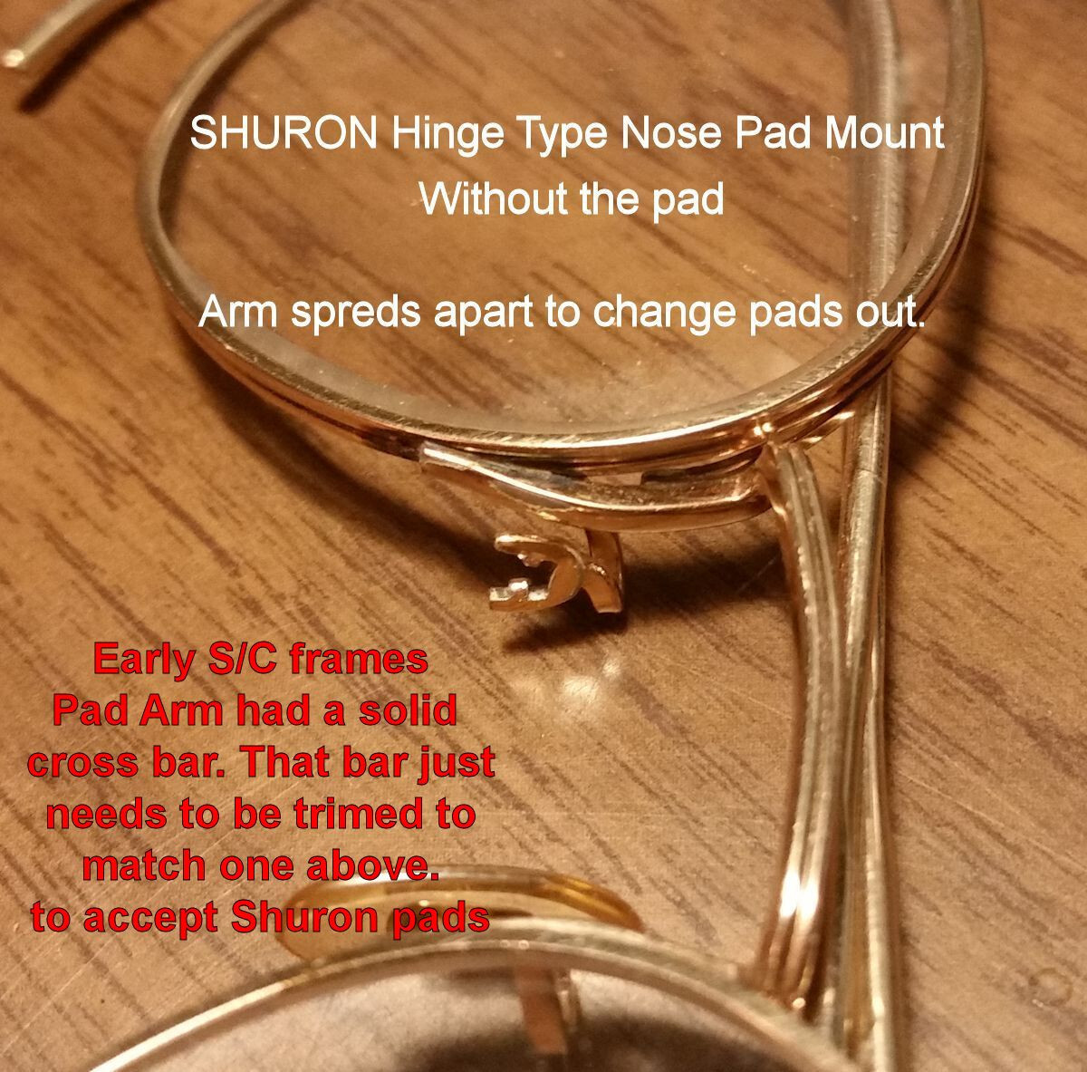 Antique SHURON Nose Pads