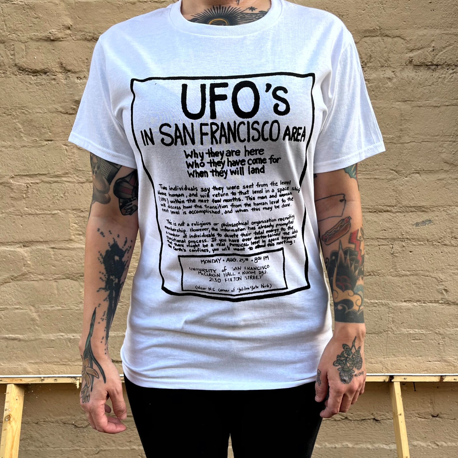 Heaven’s Gate recruitment flyer shirt UFO true crime cults cult apparel