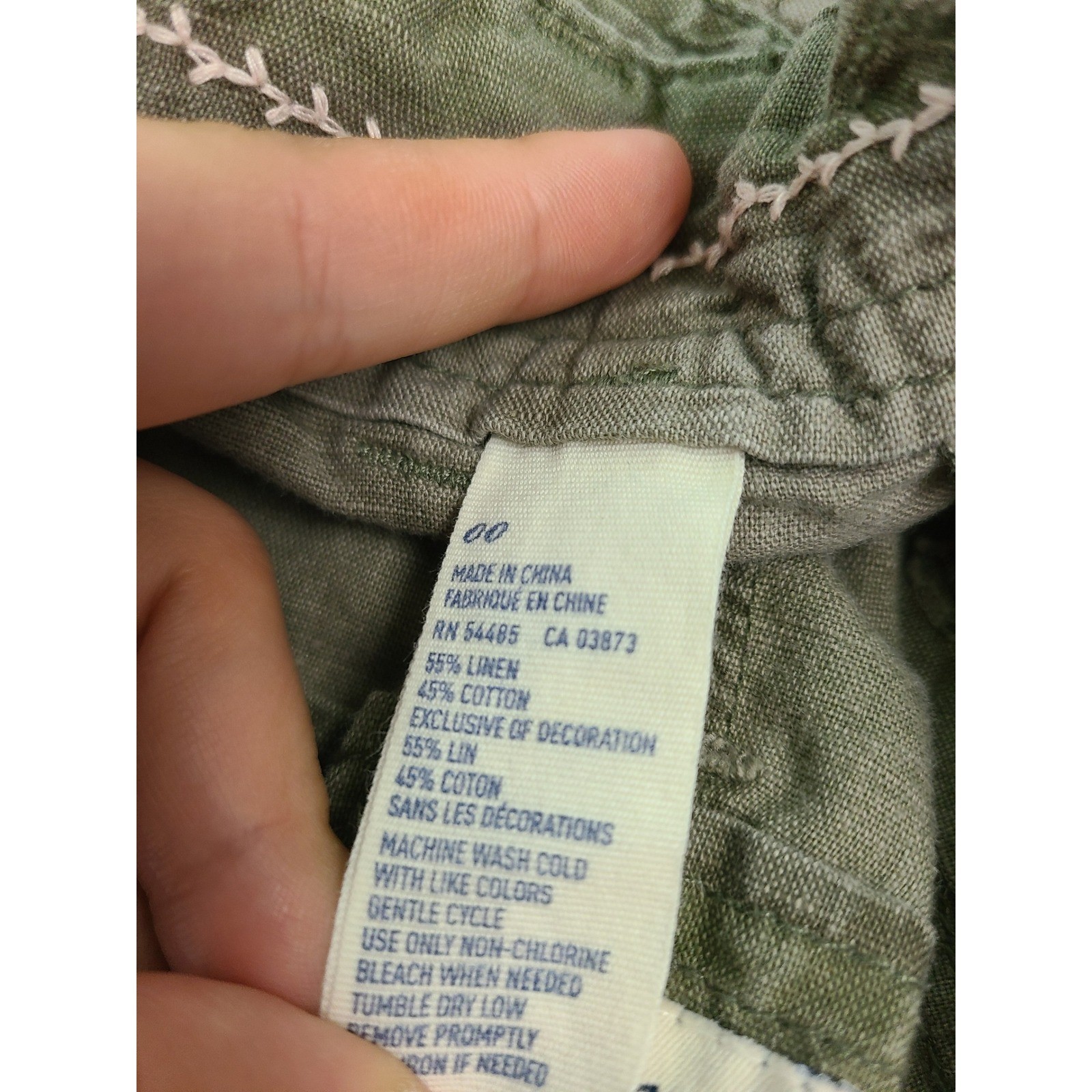 VTG Y2K American Eagle Outfitters Sz 00 Micro Shorts Camo McBling Grunge Skater