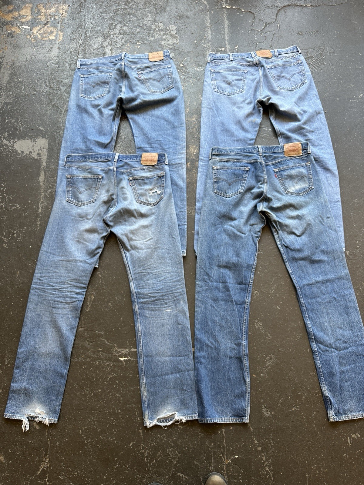 VTG Levi’s 501xx Lot of 4 Pairs Size 38 40 Mens Jeans Made In USA