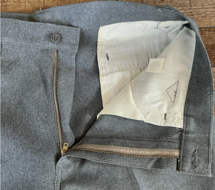 VINTAGE 70s Levi’s 10514 Gray Bootcut Pants Mens 33×35 Polyester Flare