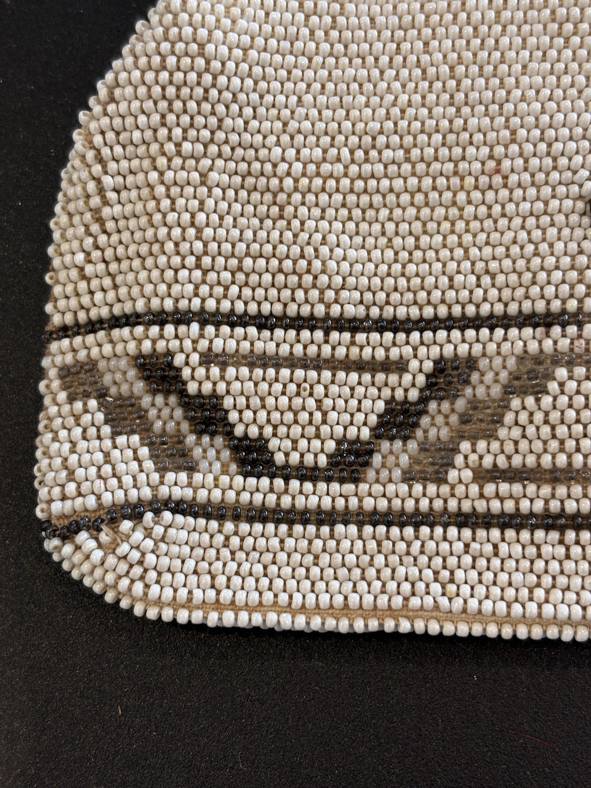 vintage Art Deco beaded clutch bag from Czechoslovakia
