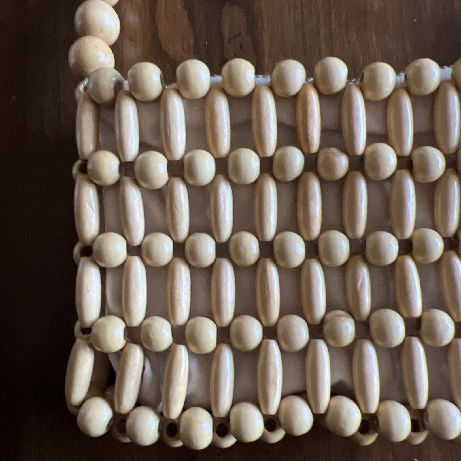 Wooden Bead Purse; Wonderful!
