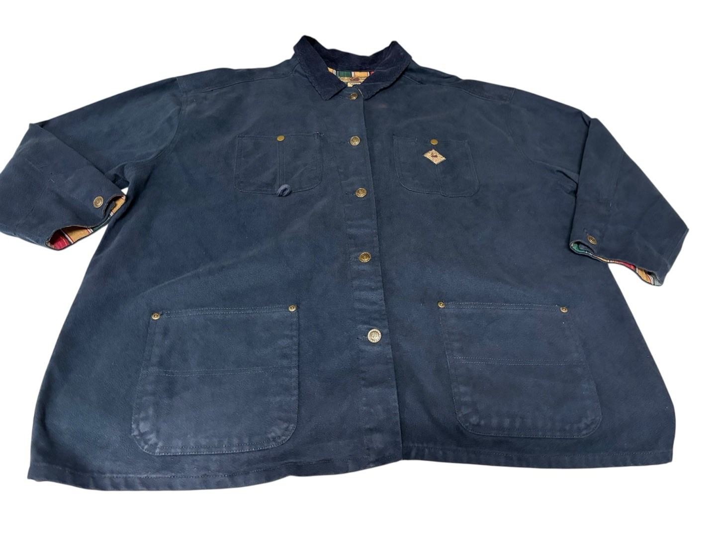 Vintage Gloria Vanderbilt 2X Blue Chore Barn Jacket EUC