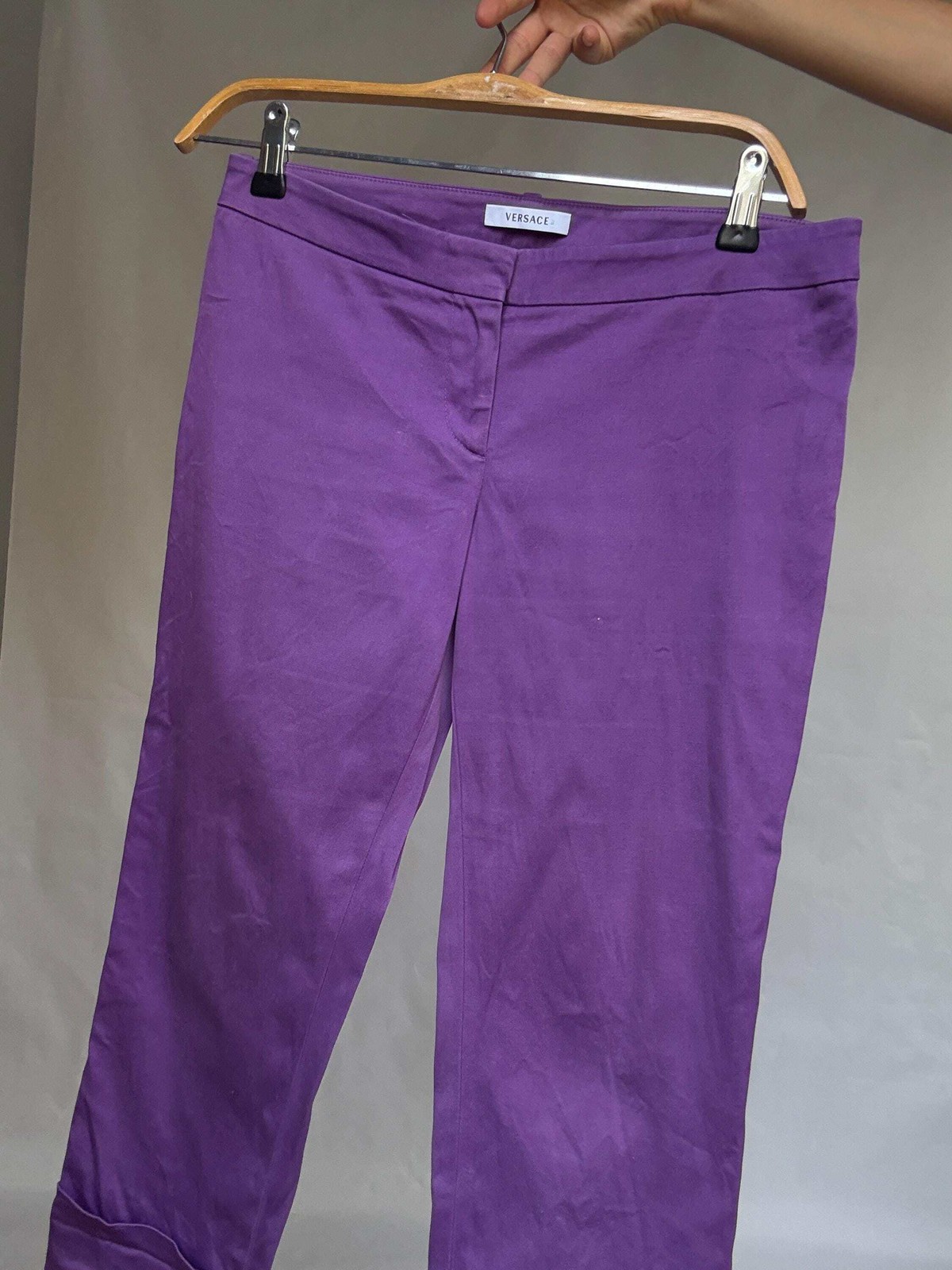 Versace purple cropped pants – IT 40 – made in Italy –