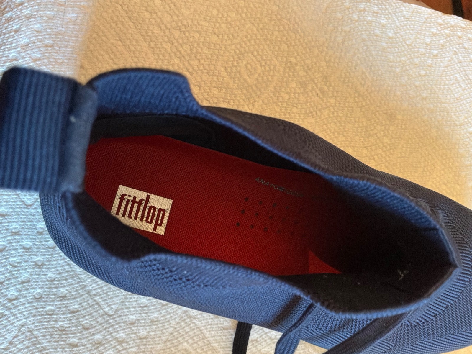 Fitlop blue canvas sneakers with confort technology 10 1/2 hard to find.