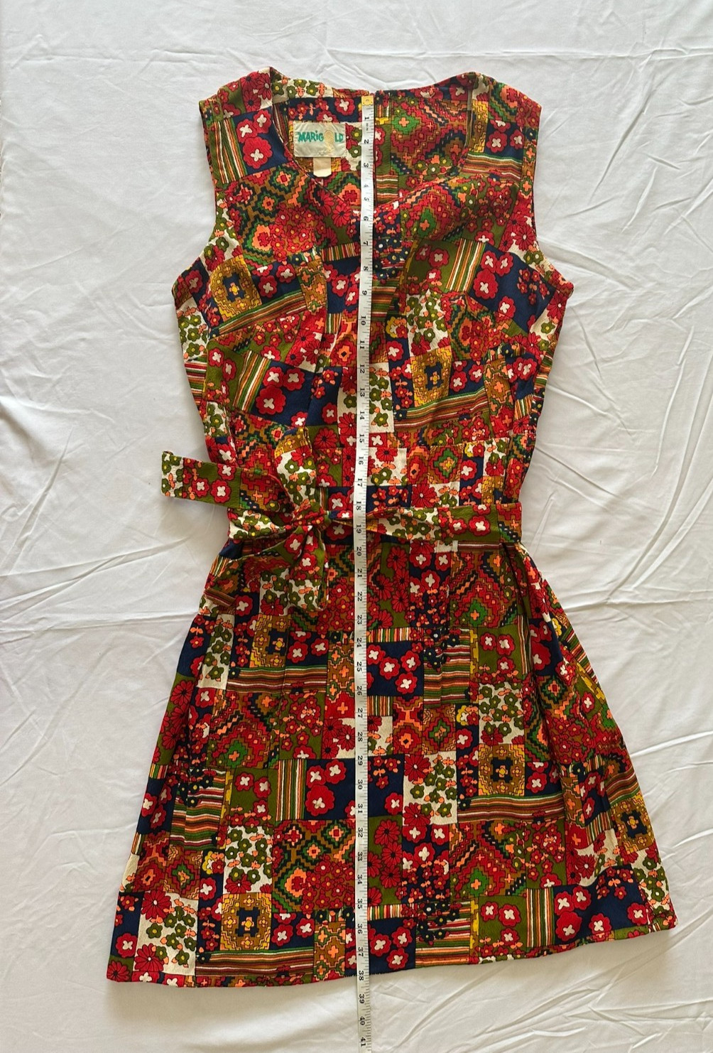 Pristine RARE Vintage Original 1960s Marigold Dress