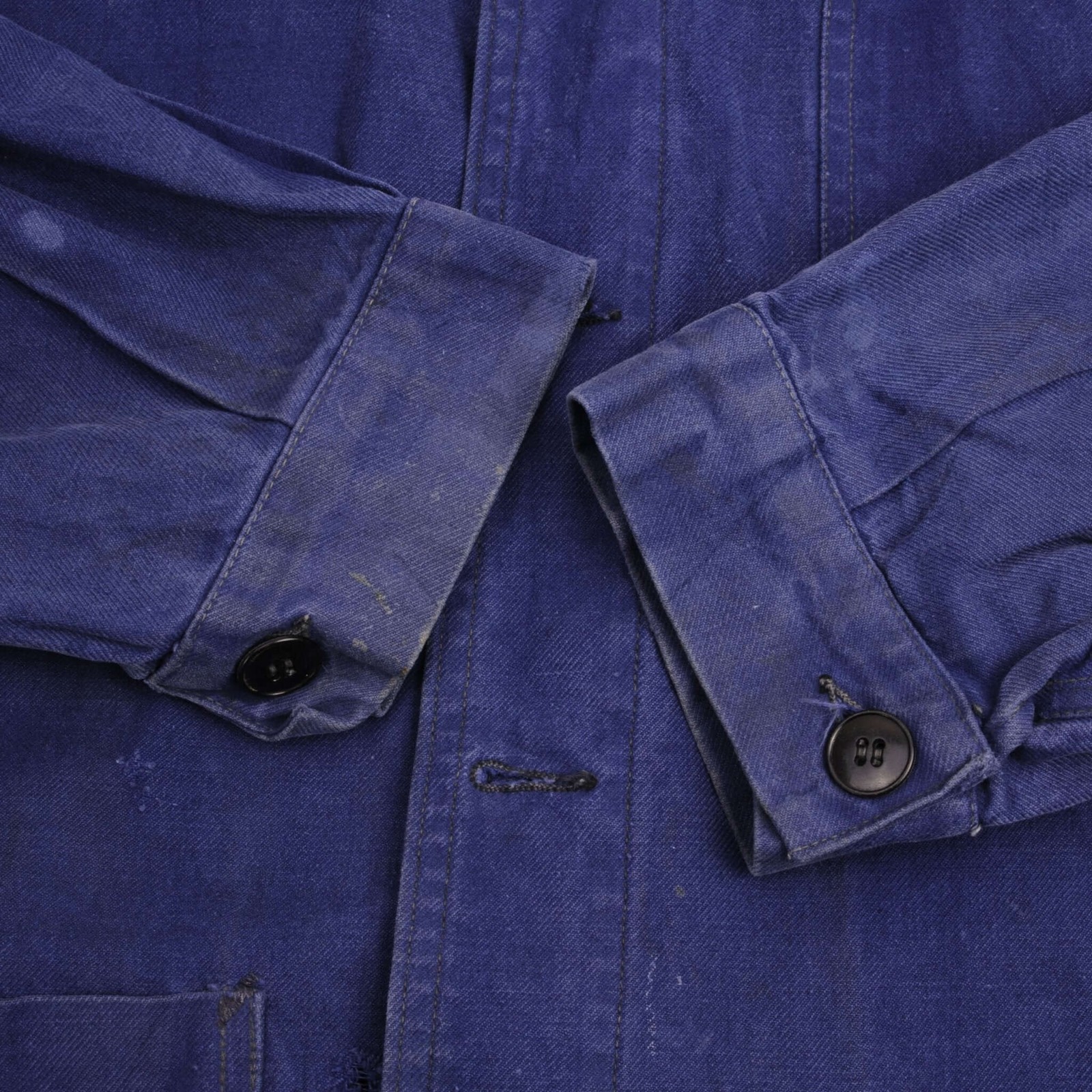 VINTAGE FRENCH WORK WEAR JACKET 1960S SIZE LARGE