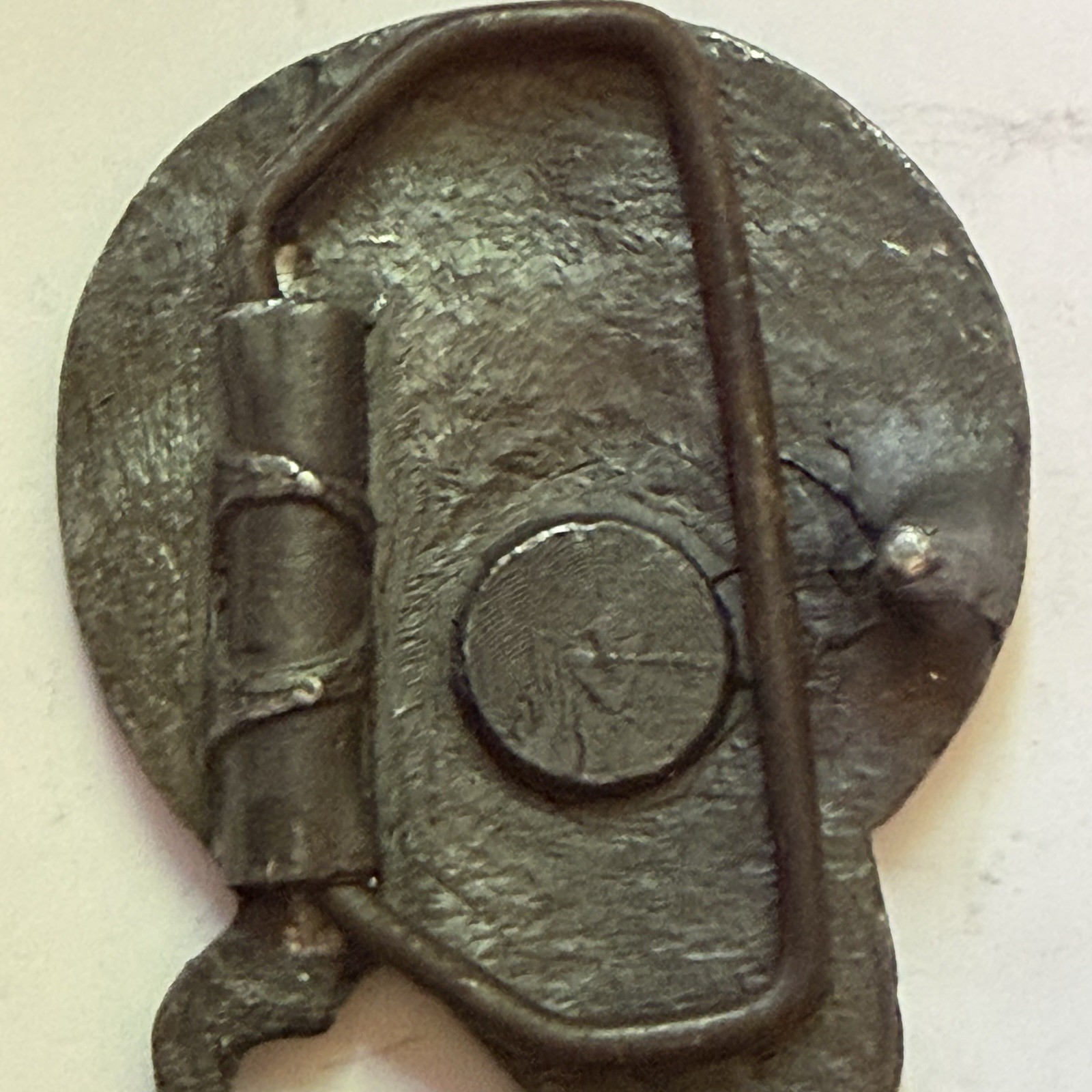 VINTAGE ART NOUVEAU MAIDEN BELT BUCKLE