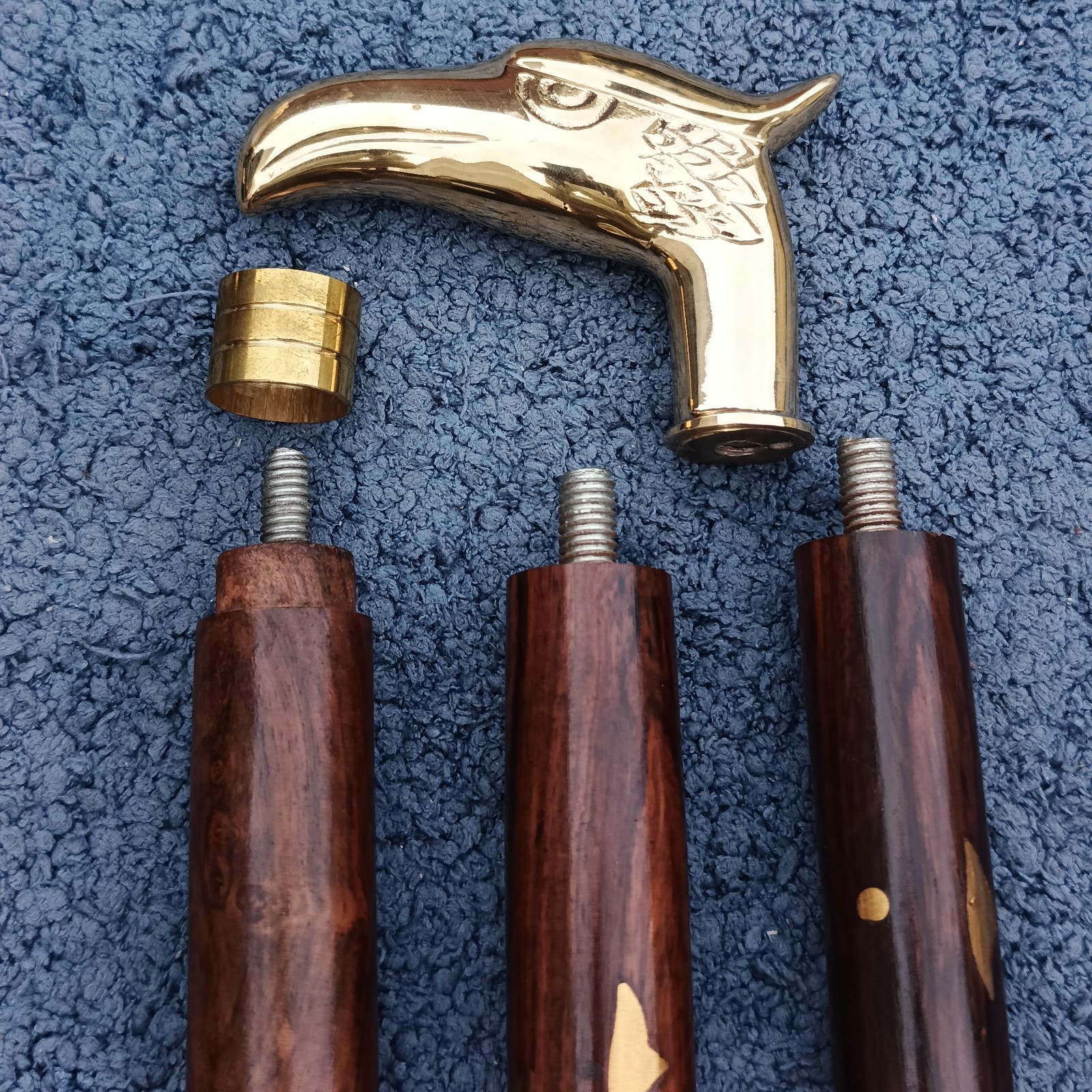 Eagle Head Walking Stick Handcrafted Victorian Walking Cane Wooden Canes, Hawk