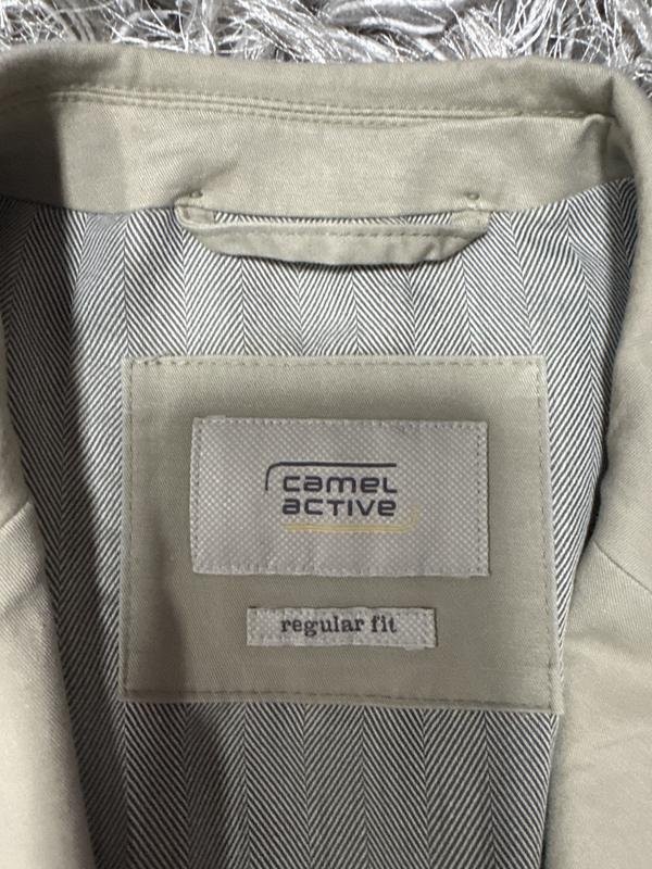 Men Camel Active Blazer Beige Cotton 42 / XL / 50