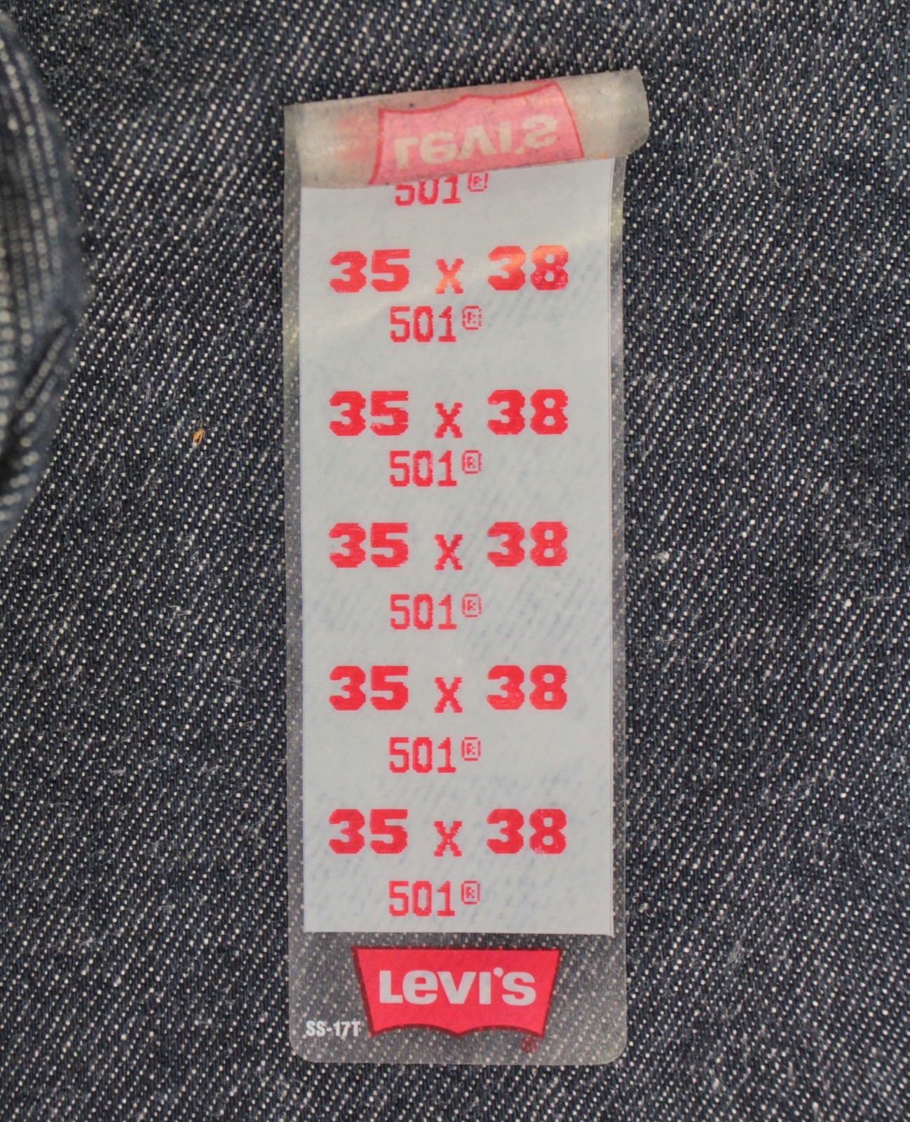 Men’s VTG 1990s NOS Levi’s 501 Jeans Sz 35×38 90s Made in USA Button Fly