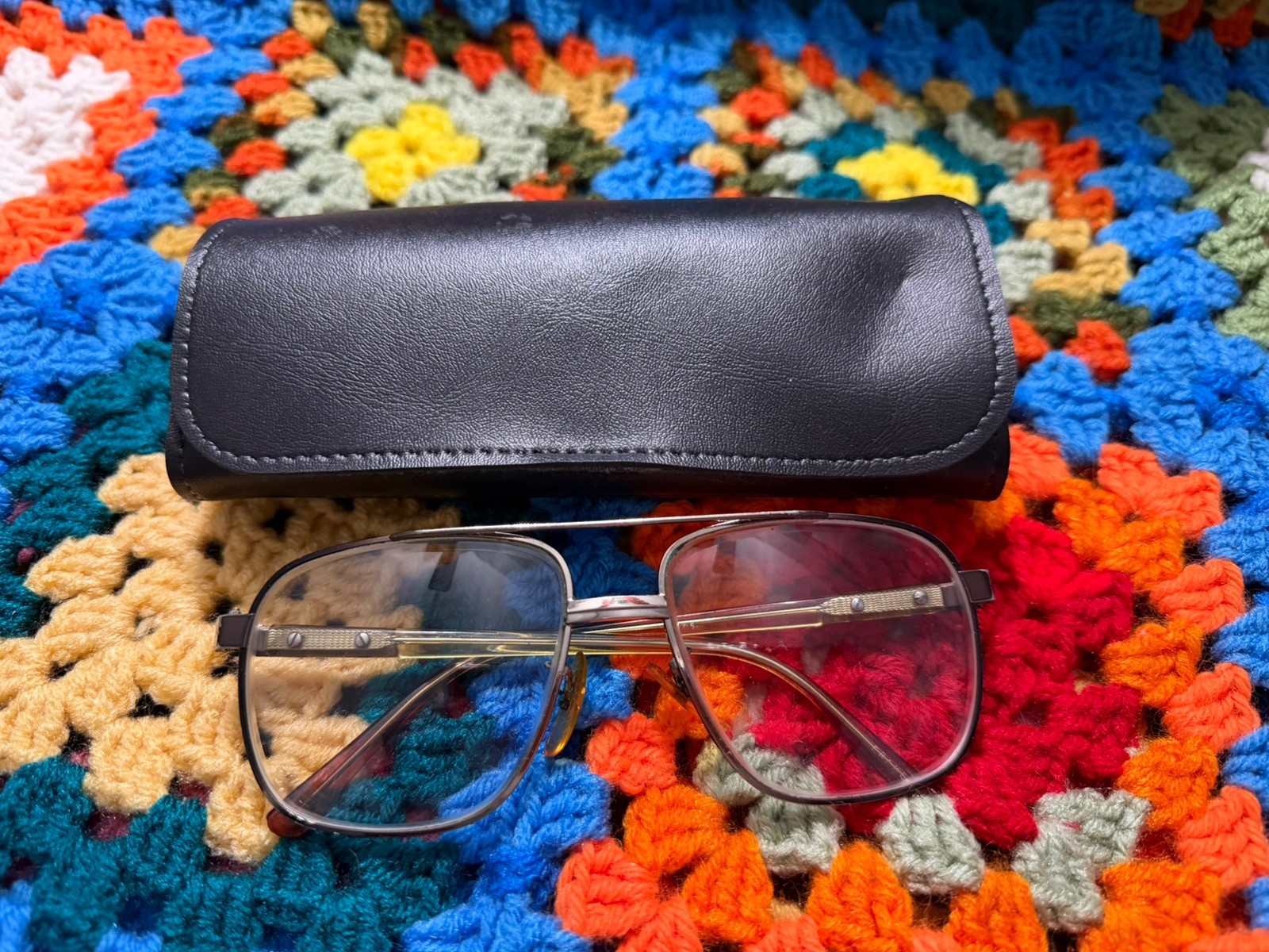 Aviator Glasses Bronze Metal Frames Only 70’s Unknown Brand Patina VTG movie set