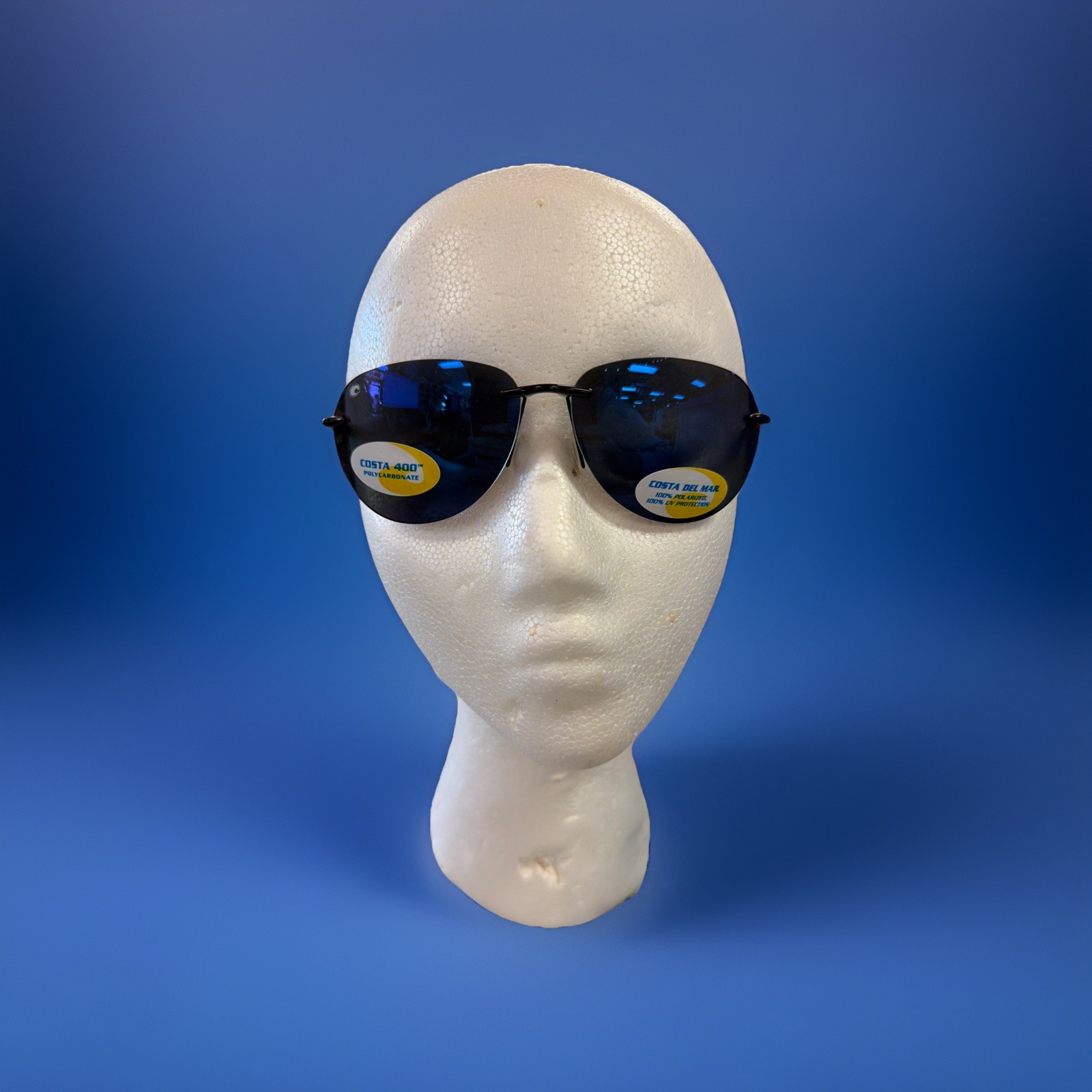 Costa Del Mar Leatherback GunMetal Black Mirror Frames 100% Polarized 100% UV Pr