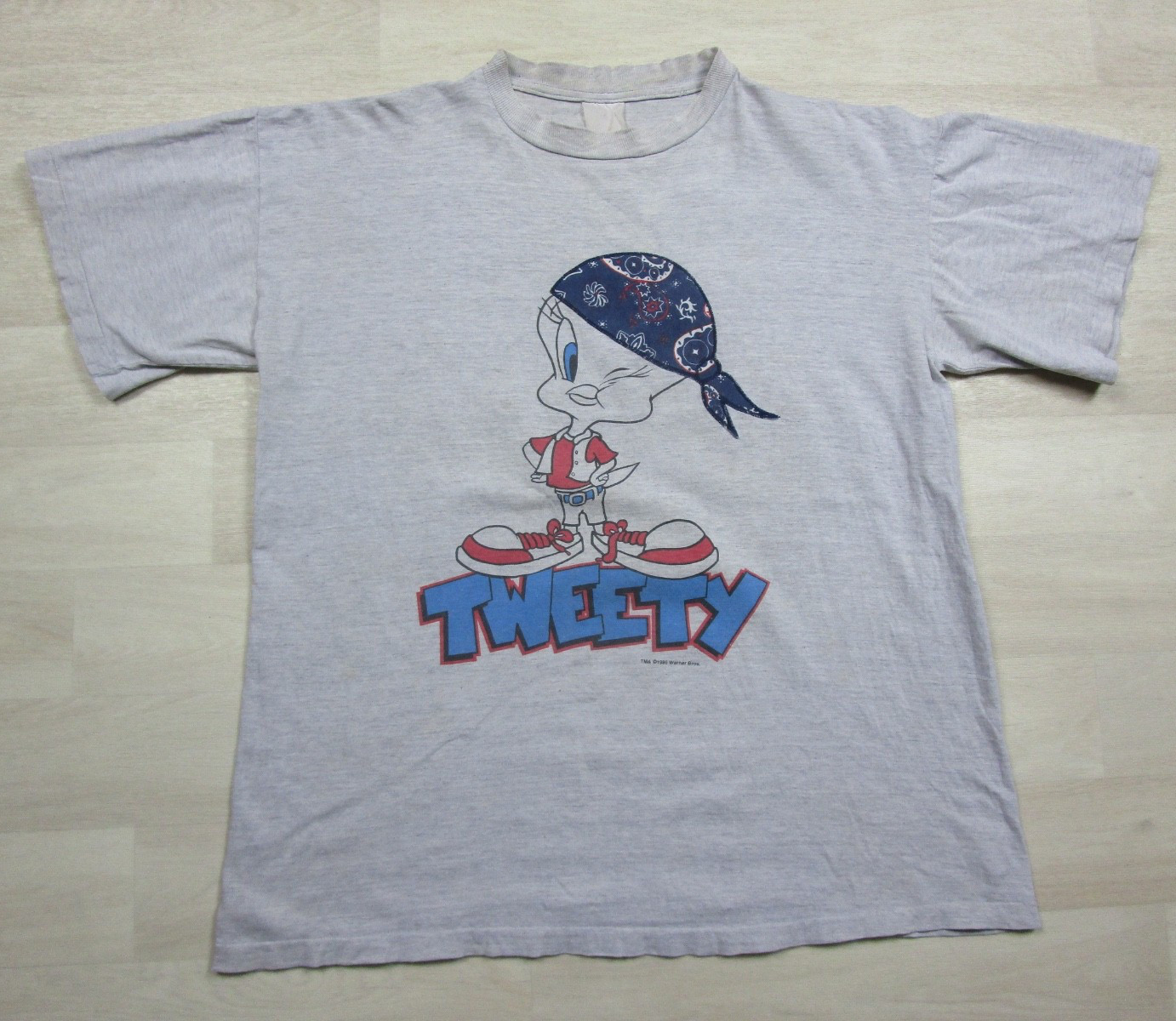 Vintage 1990s Tweety Bird T Shirt (XL) Looney Tunes Cartoon Warner Brothers