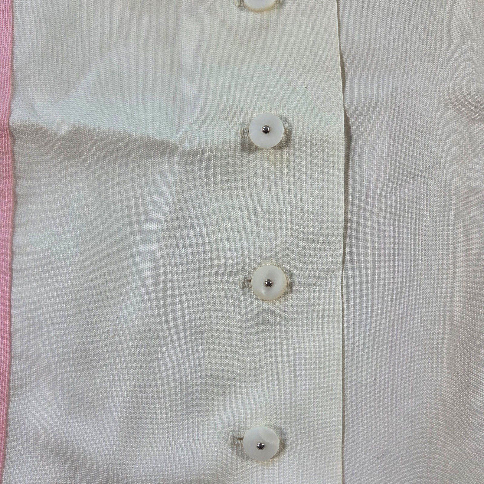 Vintage Nurse Uniform Womens XL 2XL Pink Dress Aldrich Sanforized 50s 60s