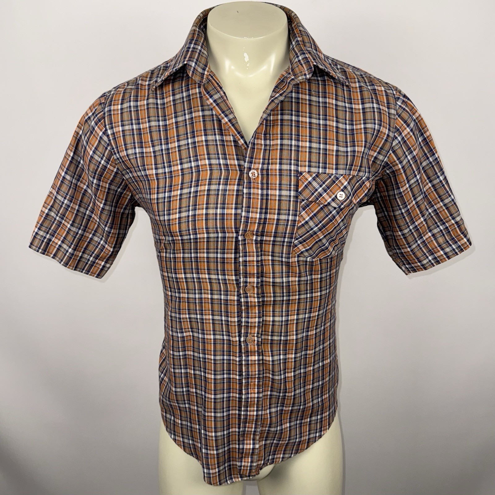 Vtg 70s Wedgefield Shirt Rockabilly Disco Dazed & Confused Hipster Mens Medium