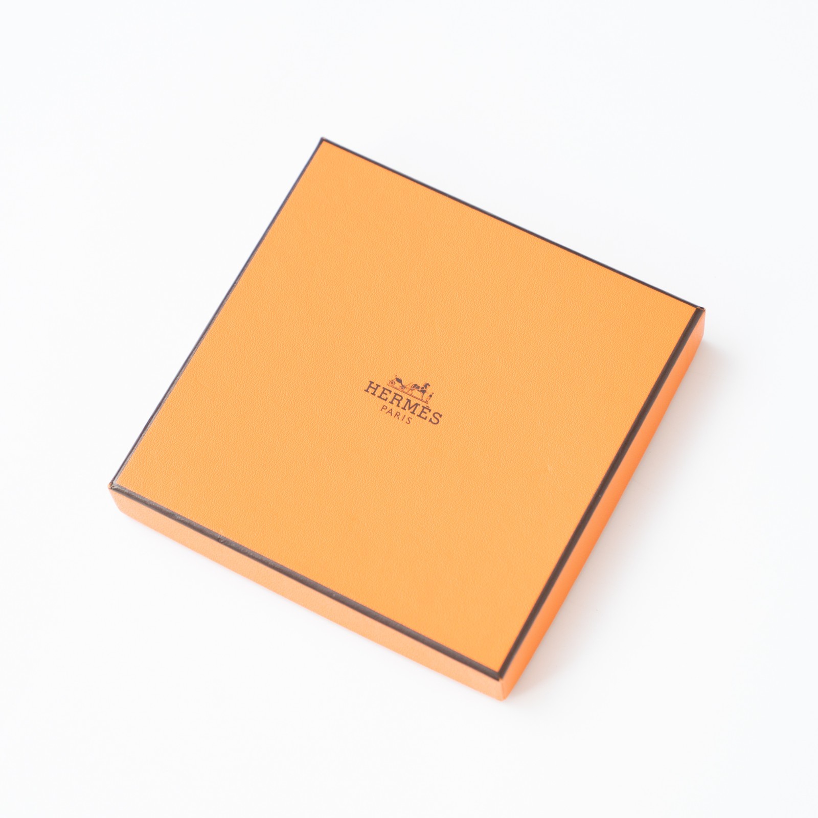 Hermès Handkerchief — White Cotton with H Logo — 45 × 45 cm — New with Box & Tag