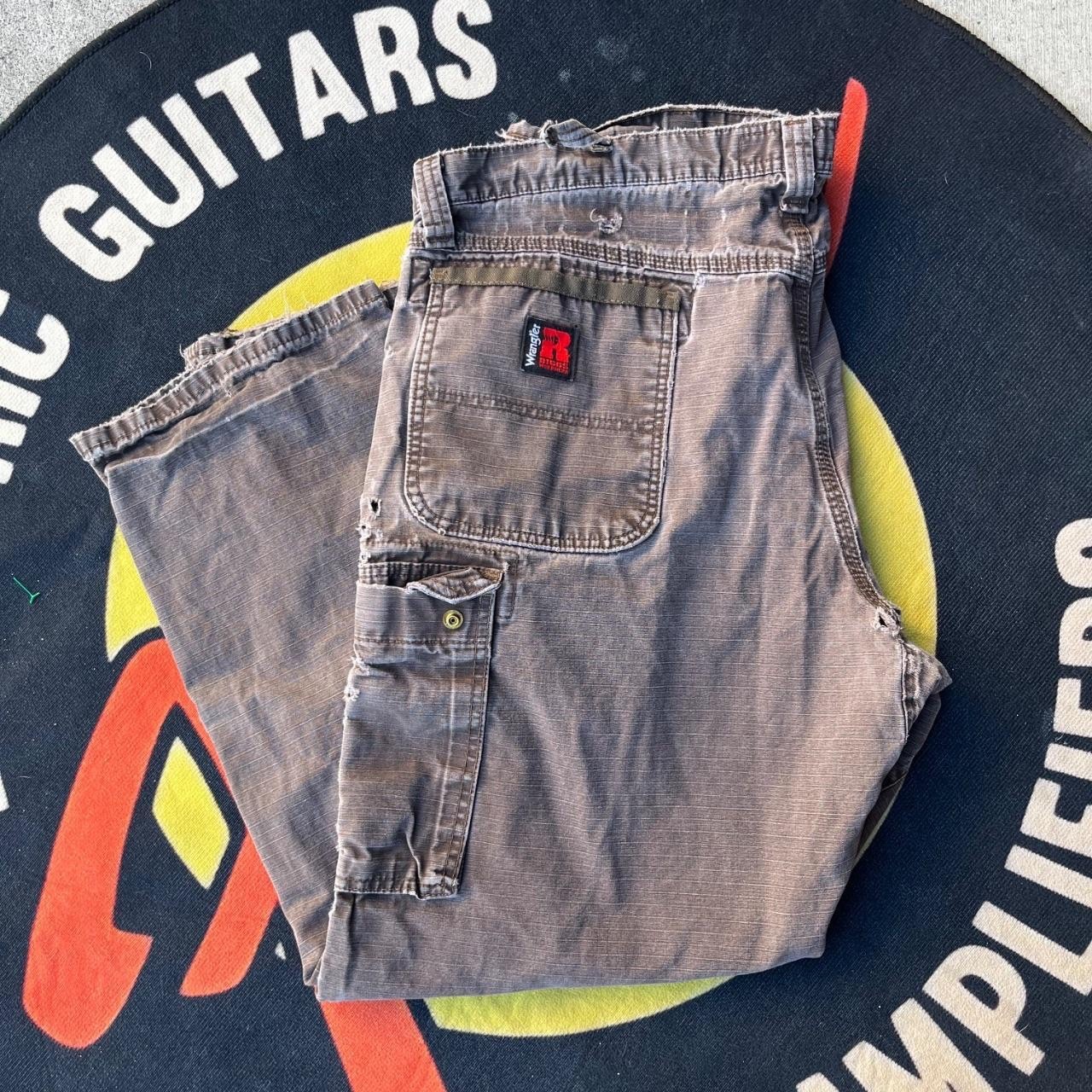 Vintage 2000s Y2K Brown Denim Wrangler Riggs