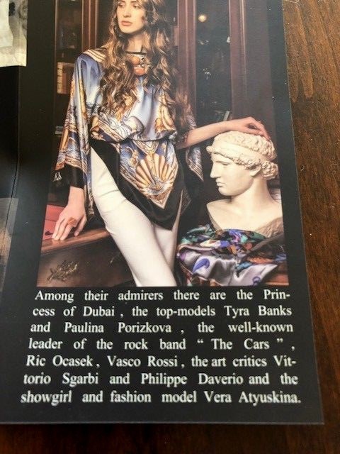 FINE COMO SILK PONCHO BY PIERANGELO MASCIADRI BELLAGIO ITALY- RAINERIS