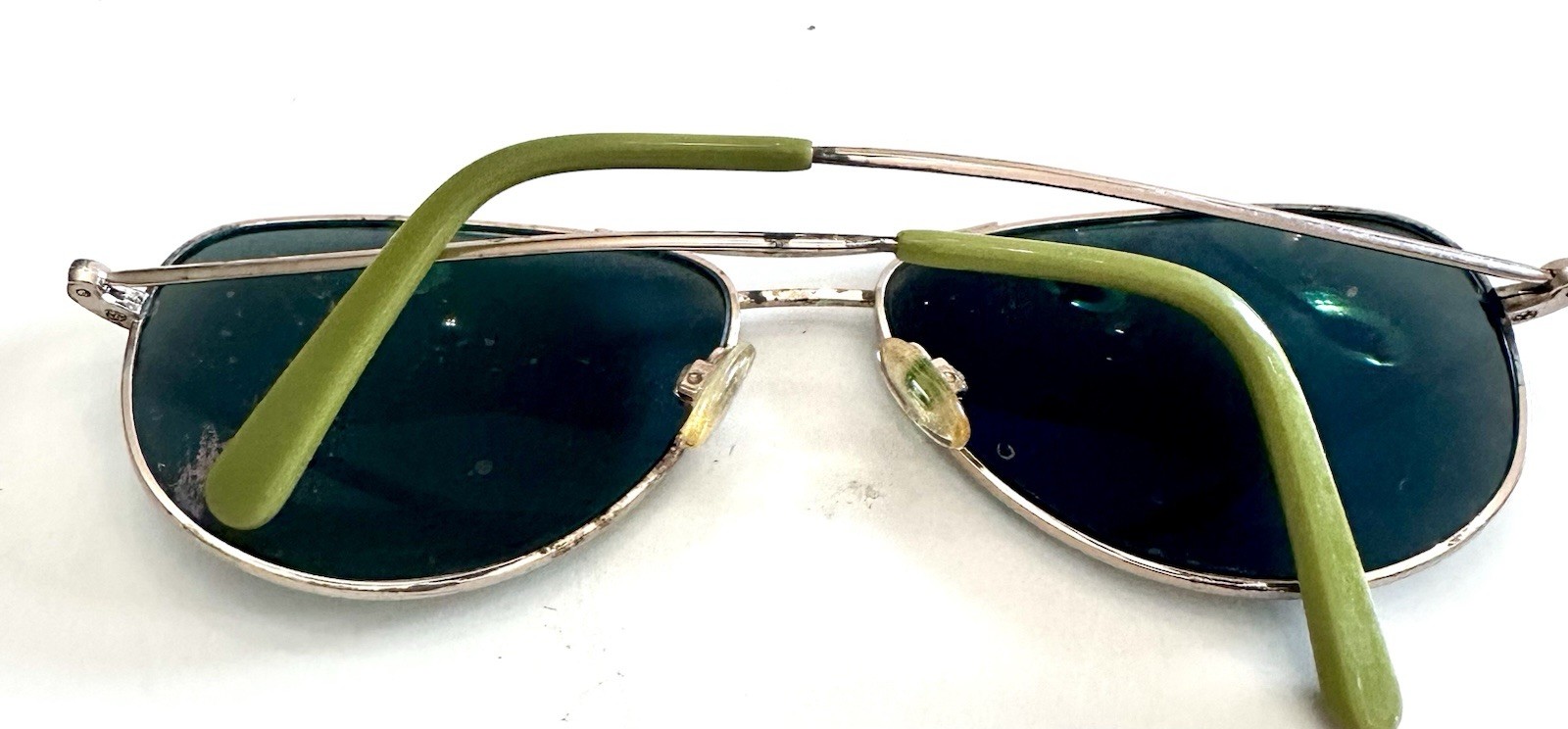 Nine West Pilot SWIC-712 Green Metal Frame Green Lens Sunglasses 60-15 145mm