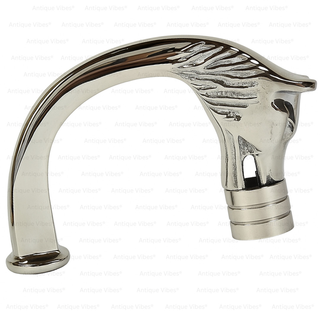 Wolf Head Handle for Walking Cane Stick Replacement Ideal Silver Gift Women Men