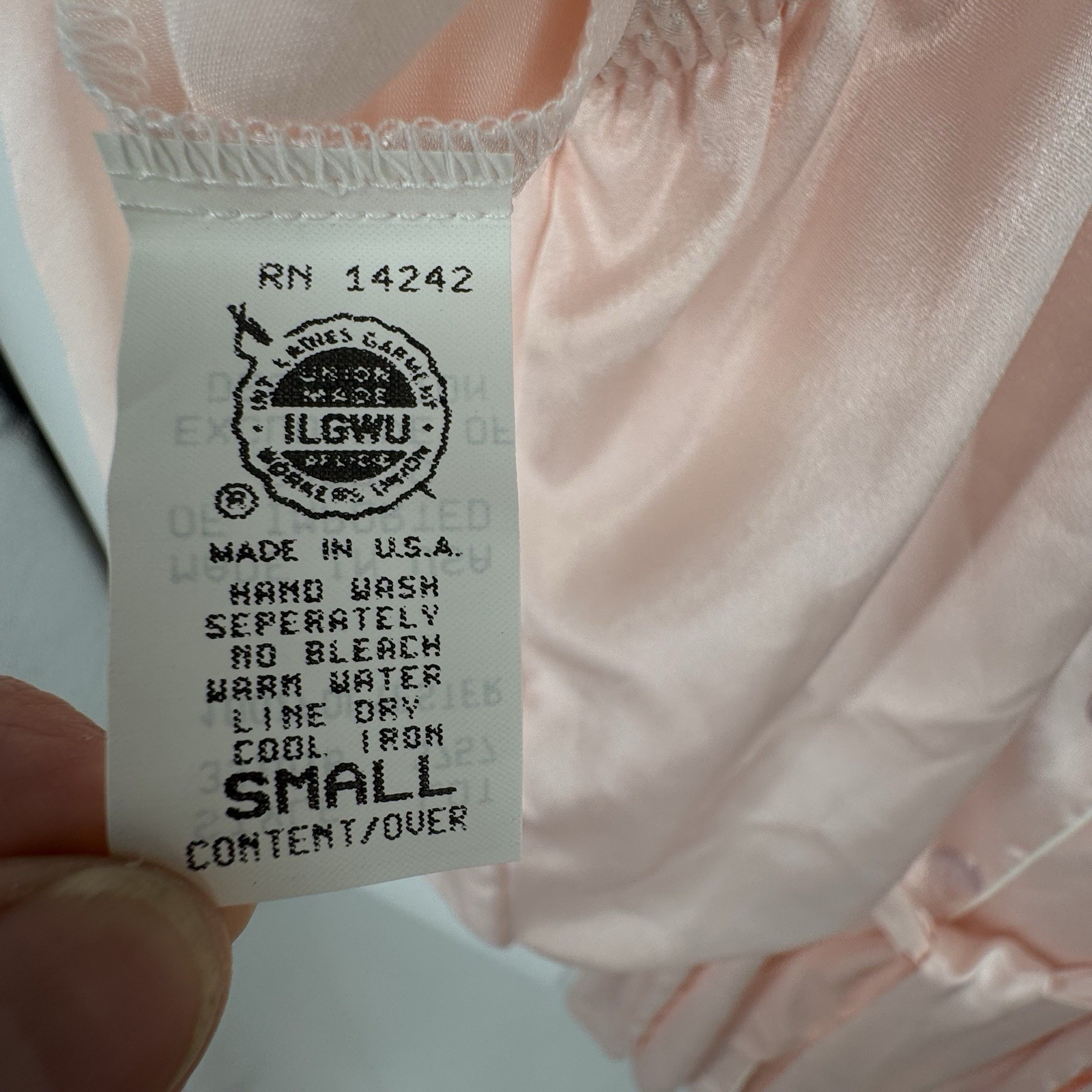 Vtg Christian Dior Pink Embroidered Robe With Lounge Shorts Union Made In USA