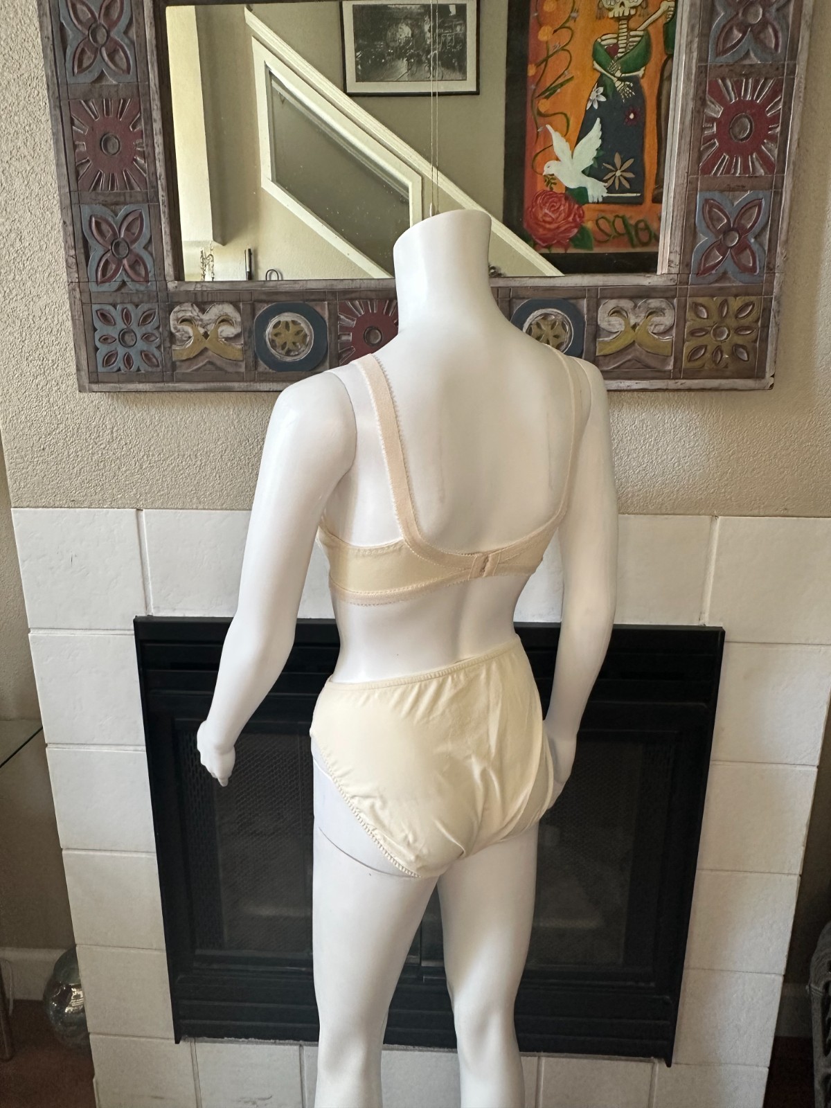 Collectible L Warner’s Flower Charms bottoms matching braziers lingerie set