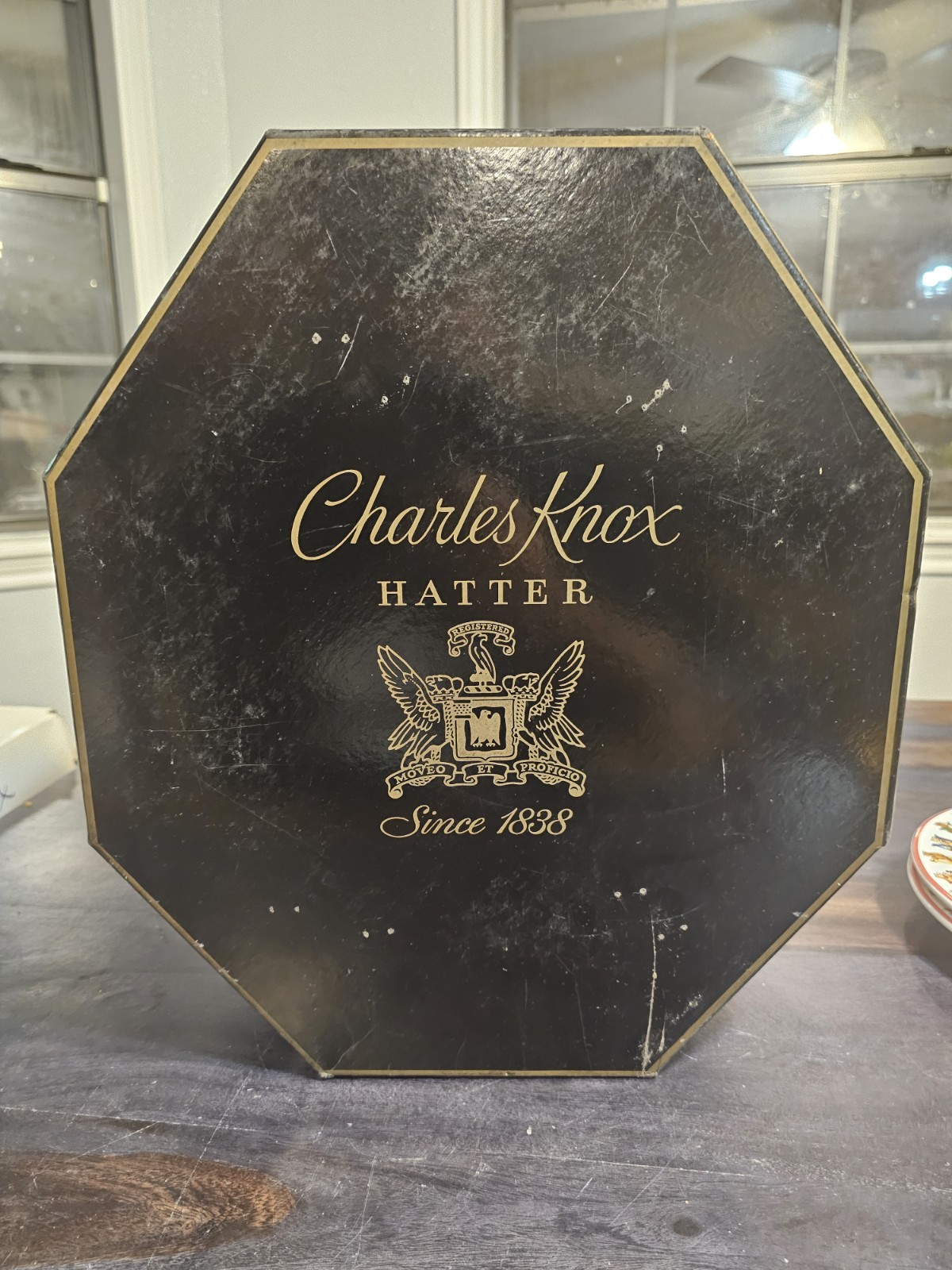 Vintage Charles Knox New York Hat Box.