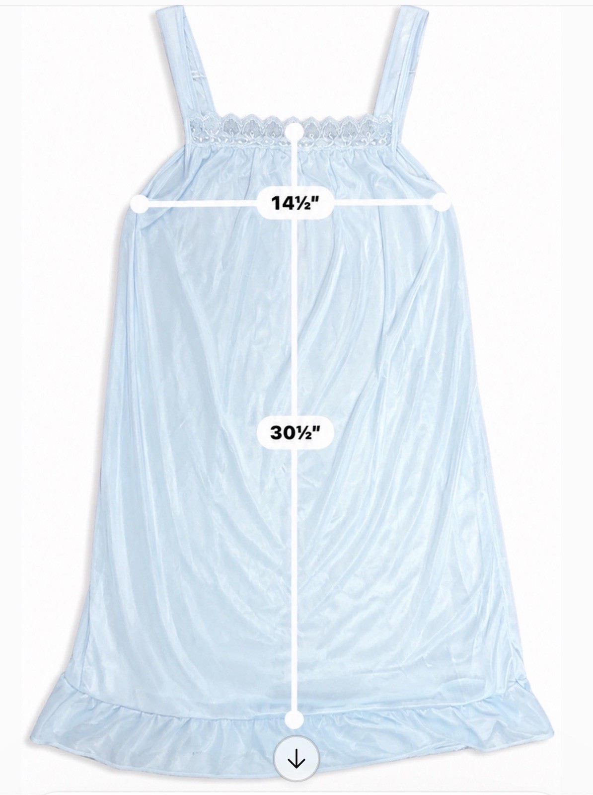 NWT Vintage Sindrella Blue Lace Peignoir Set Nightgown Robe Large