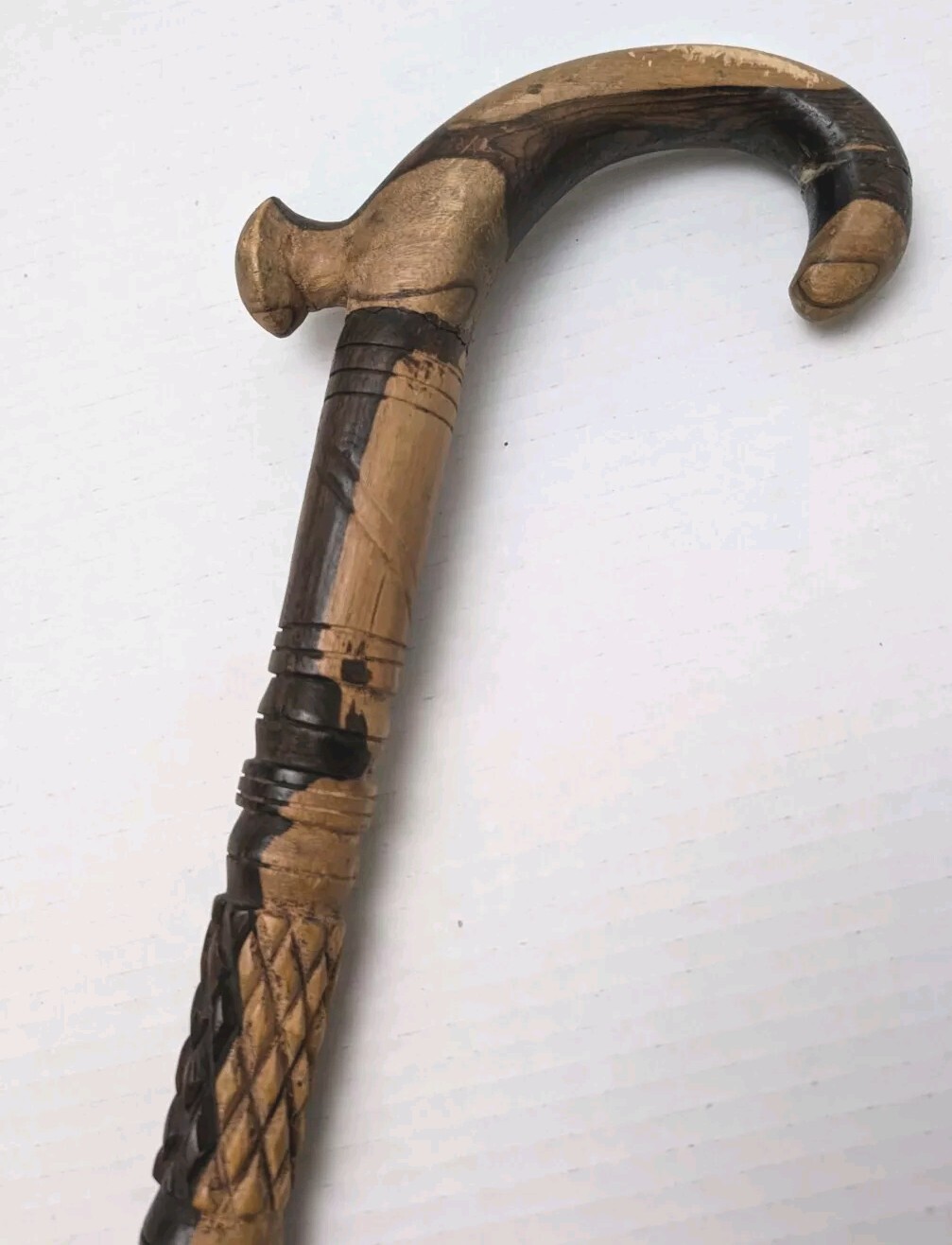 #2 Walking Cane Stick Hand carved Walking Stick Carved 40 Inches