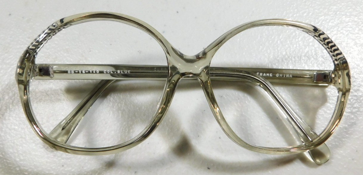 Vintage ELAN 59 Blue 55/16 Women’s Plastic Eyeglass Frame New Old Stock #411